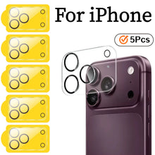5-Pack Rear Camera Lens for iPhone 18Pro Max/17/16/15/14/13/12/11 Pro Max Plus Mini with 9H Tempered Glass Protection