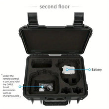 For DJI Flip Hard-Shell Storage Case, Compatible with RC N3/RC 2, Black, with Multiple Compartments For Drone Accessories