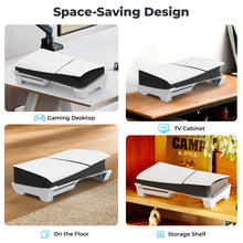 Horizontal Stand Compatible with PS5 Pro/PS5 Slim Console, Base Stand Accessories for PlayStation 5 Slim/Pro Disc & Digital Edition(Not for PlayStation 5 2020)