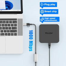 USB A Type‑C To RJ45 Ethernet Adapter 2.5G 1000Mbps Gigabit Wired Network Adapter 2500M USB 3.0 External Cable for Laptop PC