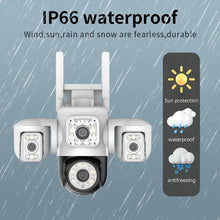 Yoosee 6K 15MP 3 Lens 3 Screens WiFi PTZ IP Camera Outdoor Waterproof Auto Tracking Color Night Vision Security Camera System