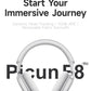 Picun F8 Pro ANC Wireless Headphones Head Tracking 3D Spatial Audio -52dB ANC HIFI Bluetooth Headset ENC HD Mic Low-Latency APP
