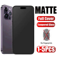 1-5Pcs Matte Tempered Glass For iPhone 17 16 15 14 13 12 11 Frosted Screen Protectors For iPhone 17 Pro Max 13 Mini Glass Film