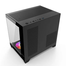 Power Train Coloured Glaze PC Case Sea View Room 270° Full View Without Column Desktop Chassis Support 240 Water Cooler