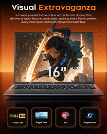 ACEMAGIC AMD Ryzen 9 6900HX Gaming Laptop 16GB LPDDR5 512GB SSD Up to 4TB 16 Inch FHD IPS Display Radeon 680M WiFi 6 Windows 11