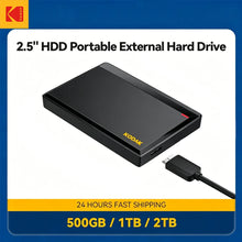 KODAK P190 Portable External Hard Drive 500GB 1TB USB 3.0 HDD Mechanical Mobile Disk for PC Laptop Gaming Storage