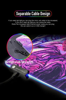 LED Gaming Mouse Pad With Backlight Deskmat PSFour Mousepad RGB Gamer Desk Decorations Computer Mouse Pad Pc Gamer Full Mat