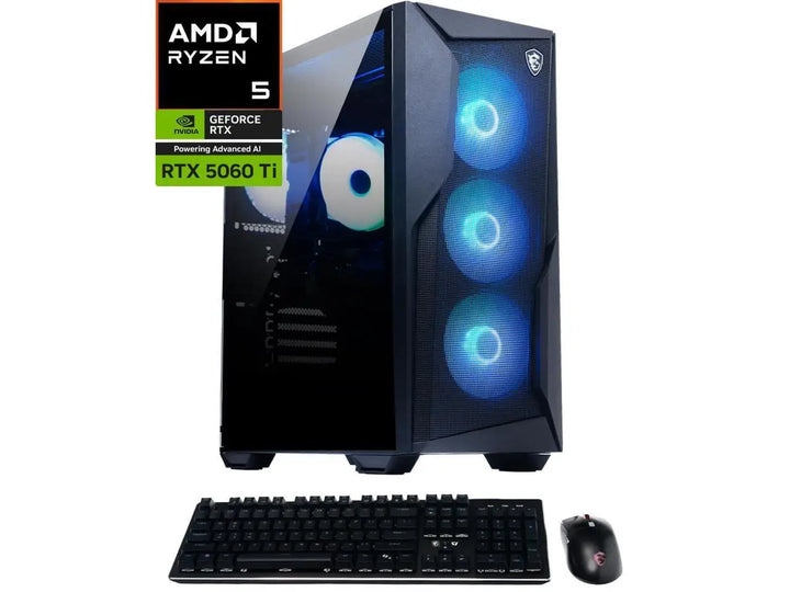 Msi Codex Z2 Gaming Desktop Pc, Amd Ryzen 5 8400F, Geforce Rtx 5060 Ti 8Gb, 16Gb Ddr5, 1Tb Nvme Ssd, Windows 11 Home Plus