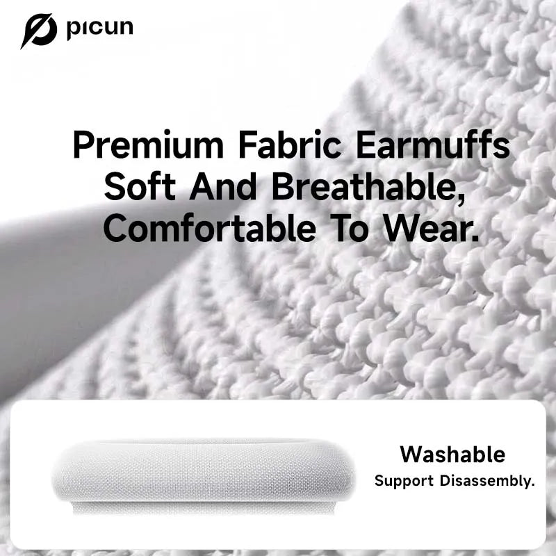 Picun F8 Pro ANC Wireless Headphones Head Tracking 3D Spatial Audio -52dB ANC HIFI Bluetooth Headset ENC HD Mic Low-Latency APP