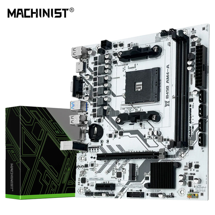 MACHINIST B450 AM4 Motherboard AMD CPU Processor Dual-channel DDR4 Memory Mainboard M.2 NVME (Supports Ryzen 5500 5600 5600G CPU)