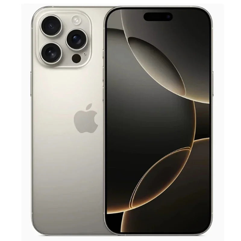 iPhone 16 Pro Max original desbloqueado, teléfono móvil con doble eSIM, 8 GB de RAM, iOS 18, versión estadounidense, 99% nuevo