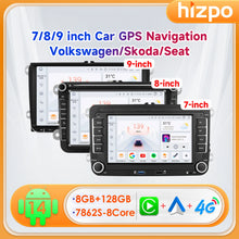 Hizpo 7"/8"/9" Car Stereo For VW/PASSAT/CADDY/POLO/BEETLE Multimedia Player Carplay Android Auto WIFI GPS Car Audio Radio 8-Core