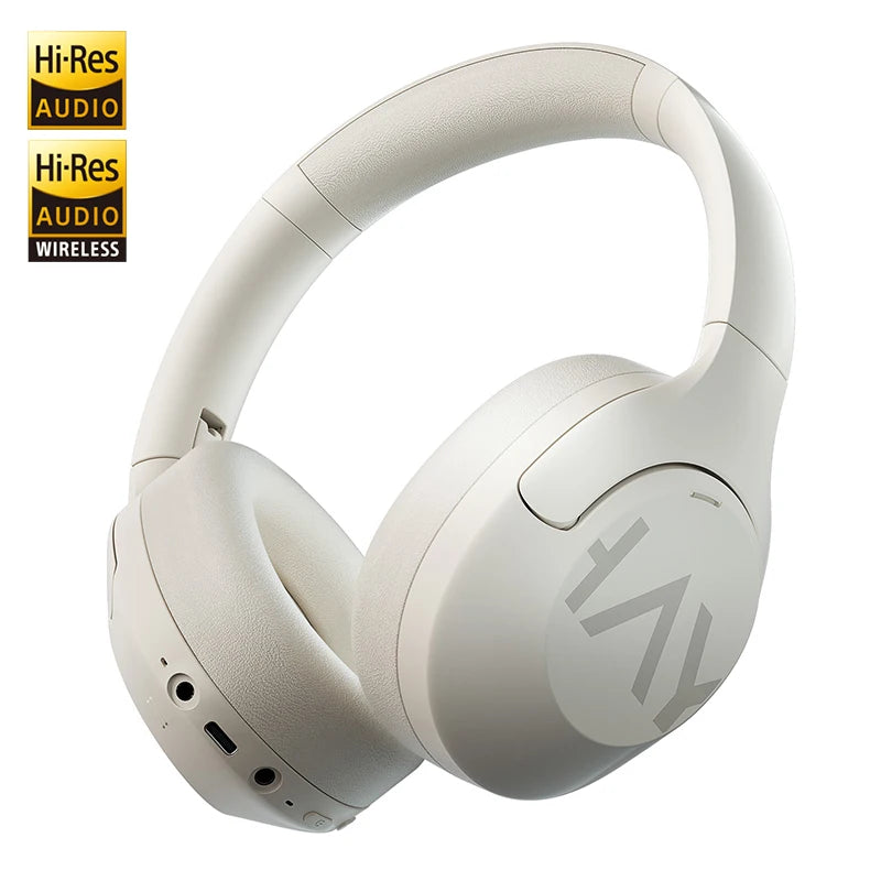 HAYLOU S30 Wireless Bluetooth 5.4 Headphones With Mic Noise Cancelling Headsets Hi-Res Audio 43dB Active 40mm Driver Earphones
