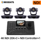 Video Conference Camera Kit 4K PTZ Camera 20X Zoom NDI SDI HDMI IP USB Church live broadcast NDI PTZ camera Controller 1-8pcs