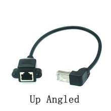 RJ45 Male To Female 90 Degree Up Downed Angle Cord Plugs Ethernet RJ45 8P8C LAN Network Extension Cable 30cm 60cm 100cm 1ft 2ft
