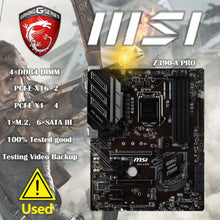 MSI Z390-A PRO USB 3.1 Gen 2  LGA1151  DDR4 HDMI DP Dual Gigabit LAN ATX  M.2  Motherboard