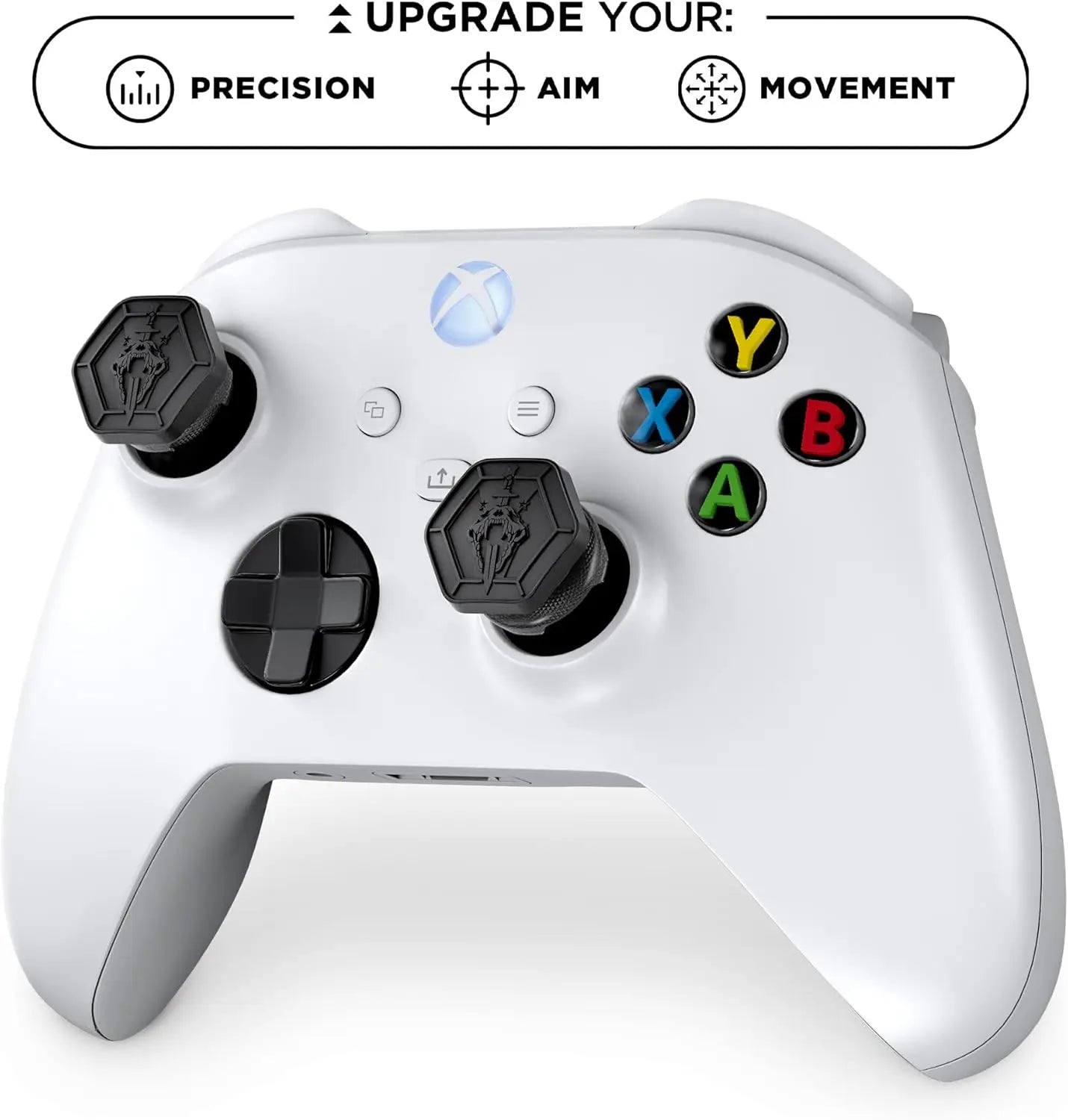 2Pcs Hand Grip Extenders Caps for Xbox Series Game Controller Gamepad Thumb Stick Grips High/Low Rise Covers For Xbox one/One S