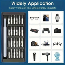 2026 new 25 in 1 Mini Screwdriver Set, Flat Head and Cross Shaped Small Screwdrivers, Suitable for Electronic Products