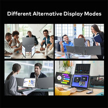 Triple Screen Portable LCD Backlit Monitor FHD Display Secondary Screen Connected to Notebook with 1 Cable Sub Screen Extender