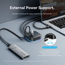 Vention USB A 3.0 HUB RGB Light Switch USB C 3.2 Gen1 5Gbps Desktop Hub Adapter for PC Laptop Accessories USB Splitter Extender