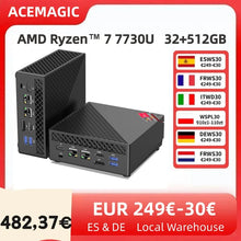 ACEMAGIC Mini PC AMD Ryzen 7 7730U 32GB DDR4 512GB SSD 6-Core up to 4.5GHz Portable  Desktop Computer Wifi6 4K Display Window11