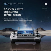 Dron A26 Pro 4K HD 8K con triple cámara, motor sin escobillas FPV, evitación de obstáculos, cuadricóptero RC plegable para fotografía aérea profesional