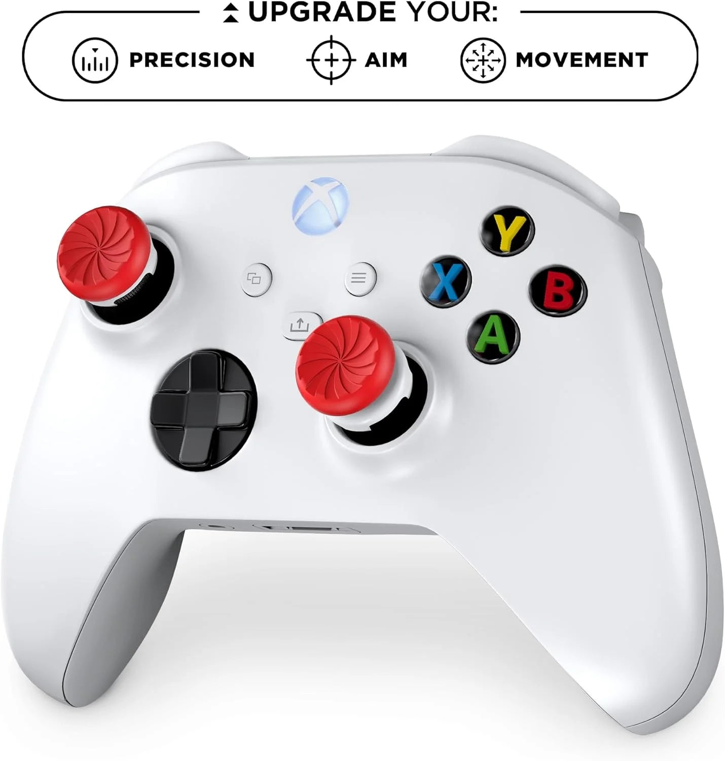 2Pcs Hand Grip Extenders Caps for Xbox Series Game Controller Gamepad Thumb Stick Grips High/Low Rise Covers For Xbox one/One S