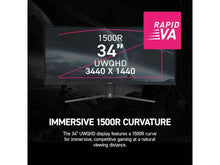 MSI 34 inch UltraWide QHD 2K 1440P 240Hz Adaptive Sync 0.5ms HDR400 RGB USB-C 1500R Curved Gaming Computer Monitor with Height Adjustable, Swivel & Tilt stand MPG 346CQRF X24