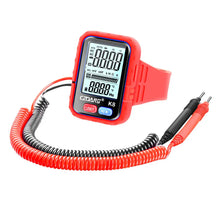Wrist-worn Auto-ranging Digital Multimeter Multi Tester DCV ACV Resistance Continuity Measurement with Wearable Wrist Strip