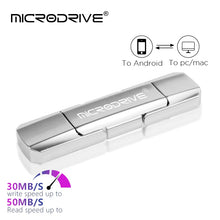 TYPE-C Dual interface Metal Pen Drive 32GB 64GB 128GB Waterproof USB 3.2 Rotating Structure USB Flash Drives Memory Stick U Disk