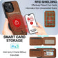 2 in 1 Detachable Leather iPhone Case with Card Pocket - Magnetic Cover for iPhone 17 pro Max 17 Air 15 14 13 12 11 pro Max
