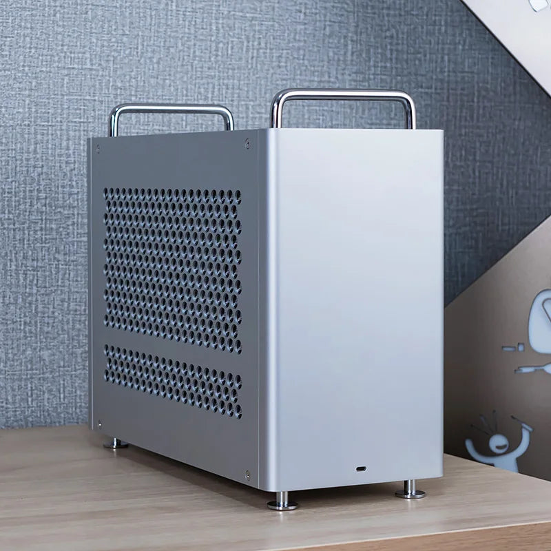 B2Pro MATX Aluminum Alloy Computer Case Desktop Chassis Computer Fits Matx/Atx/Sfx Power Supply &240 Water Cooling