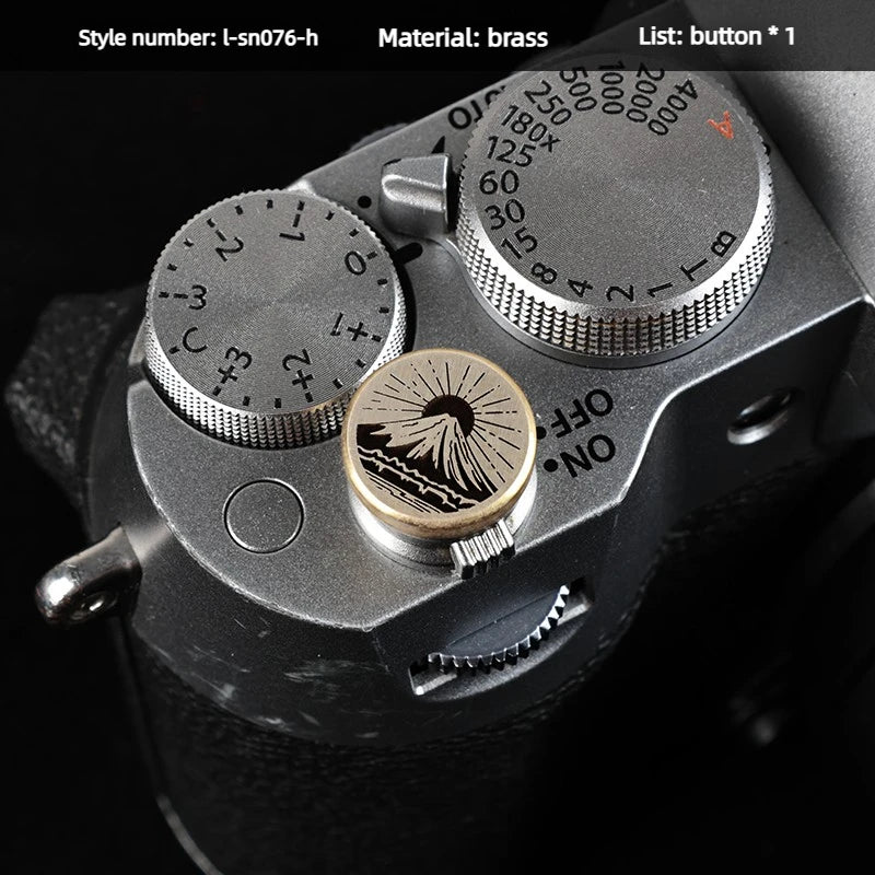 Metal Camera Hot Shoe Cover Suitable for Fujifilm XT2 XT3 XT10 XT20 XT50 X100V X100VI XT30II XT30III Shutter Threaded Button Set