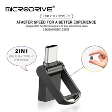 Dual-Interface USB 2.0 Type-C Flash Drive 16-128GB,High-Speed Data Transfer,Plug and play，Compatible with PC/Phone/Laptop