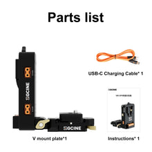 ZGCINE VM-VP4 Dual Quick Release V-Mount Battery Plate for Arca-Swiss, L-Shape for Sony Canon Nikon DSLR Camera, Tripod