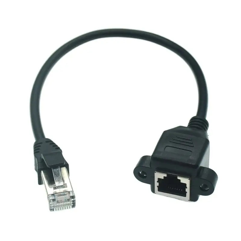 RJ45 Male To Female 90 Degree Up Downed Angle Cord Plugs Ethernet RJ45 8P8C LAN Network Extension Cable 30cm 60cm 100cm 1ft 2ft