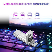 TYPE-C Dual interface Metal Pen Drive 32GB 64GB 128GB Waterproof USB 3.2 Rotating Structure USB Flash Drives Memory Stick U Disk