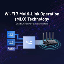 GL.iNet GL-BE9300 Flint 3 Tri-Band Wi-Fi 7 Router for Wireless Internet 5 x 2.5G VPN Router High Speed Gaming Long Range 6GHz Home Wirelss Router, 9 Gbps Wireless Speed for Smooth 8K Streaming, Low-latency Gaming Video Calls