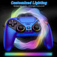 For Playstation 5/PS5 Pro/Slim/PC RGB Light Wireless Console Controller Gamepad Dual Vibration Marco/Turbo Function Programming