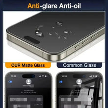 3Pcs Oleophobic Coating Dust Free Easy Installation Matte Screen Protector For iPhone 16 14 13 12 11 15 17Pro Max Air mini Glass