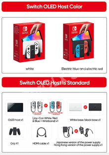 Original Nintendo Switch OLED Model White set Vivid 7” OLED screen 64 GB internal storage Wide adjustable stand