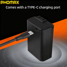 PHOMAX 2250mAh NP-FW50 NPFW50 Battery Type-C Direct Charge for Sony A6400 A6000 ZVE10 A6300 A 7 M2 A7R2 A6100 A5100 NEX-7 NEX-F3