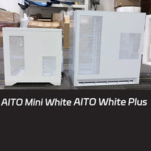 WJCOOLMAN AITO Plus ATX PC Case 9.16-Inch Software Screen RGB Light Strip 360 Water Cooler Curved Glass Computer Case