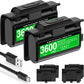 DinoFire Rechargeable 2x4800mwh Battery Packs For Xbox Series X/S ＆ Xbox One X/S Battery with Charging Cable