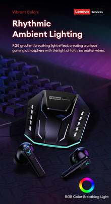 Lenovo GT105 Wireless Bluetooth 5.3 Earphones Low Latency Dual Mode Music Gaming Earphone With Mic Earbuds Sports In-Ear Headset