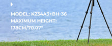 K&F CONCEPT 178cm Lightweight Camera Tripod Cellphone Clip Travel DSLR Tripod for Nikon Canon Camera Outdoor Live Streaming Vlog