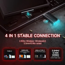 Picun G2 Wireless Gaming Headset Bluetooth 2.4G Headphones 7.1 Surround 5ms Low Latency ENC Mic for PC PS4 PS5 Phone Switch