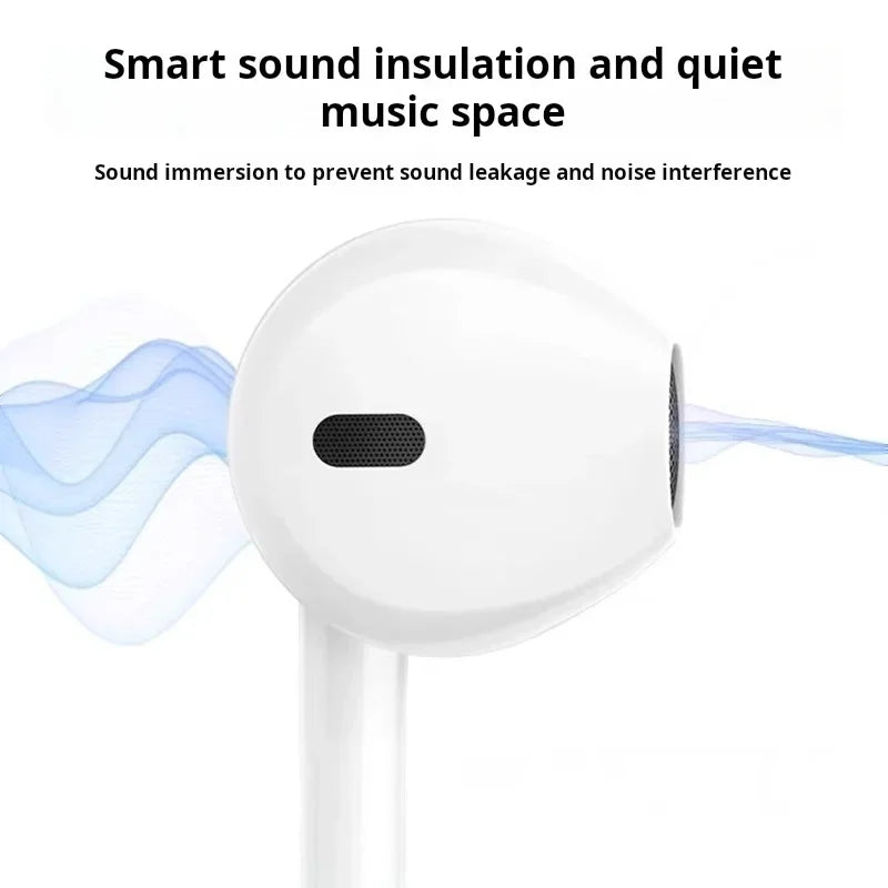 Original Headphones For Apple iPhone 16 15 Pro Max 14 13 12 11 USB-C Lightning 3.5mm Wired Earphones X XR 7 8 Phone Accessories