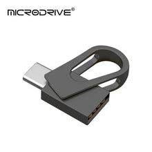 Mini TYPE C Metal 2 in 1 USB Flash Drives Business Gift Memory Stick Pen Drive Storage Devices 16GB 32GB 64GB 128GB Rotate Disk