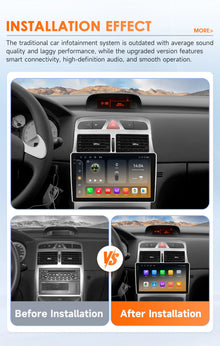 Hizpo 9" Wireless CarPlay for Apple Android Auto Car Radio For Peugeot 307 307CC 307SW 2002-2013 GPS Multimedia Stereo 6115 RDS